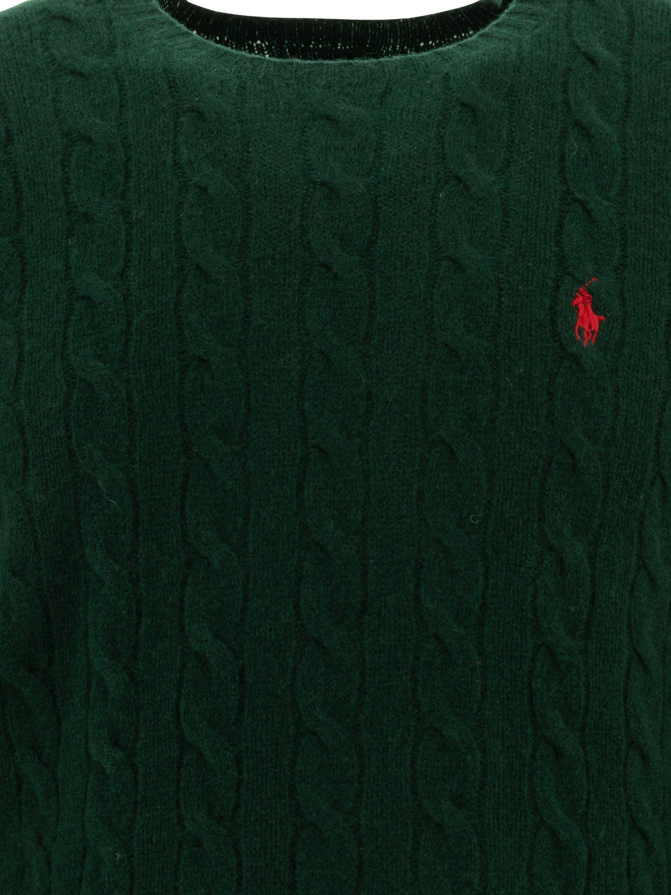 Wool and cashmere crewneck sweater with logo Knitwear
