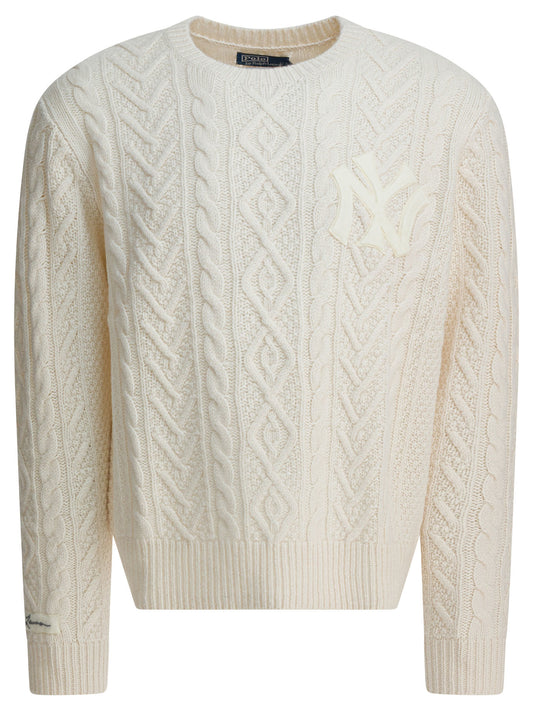 "New York Yankees™" wool and alpaca crewneck sweater Knitwear