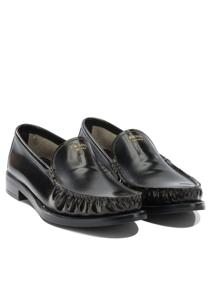Brushed leather loafers Loafers & Slippers