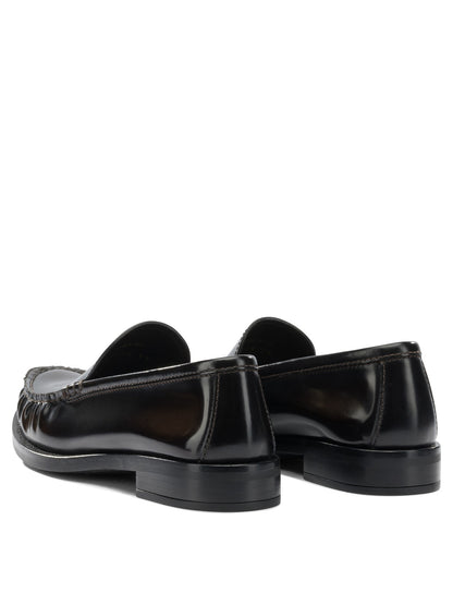 Brushed leather loafers Loafers & Slippers