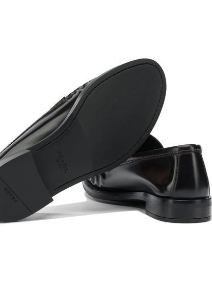 Brushed leather loafers Loafers & Slippers