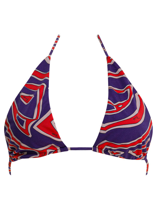 Triangle bikini top with stamba Labirinto Swimwear