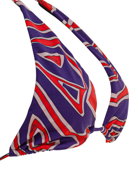 Triangle bikini top with stamba Labirinto Swimwear