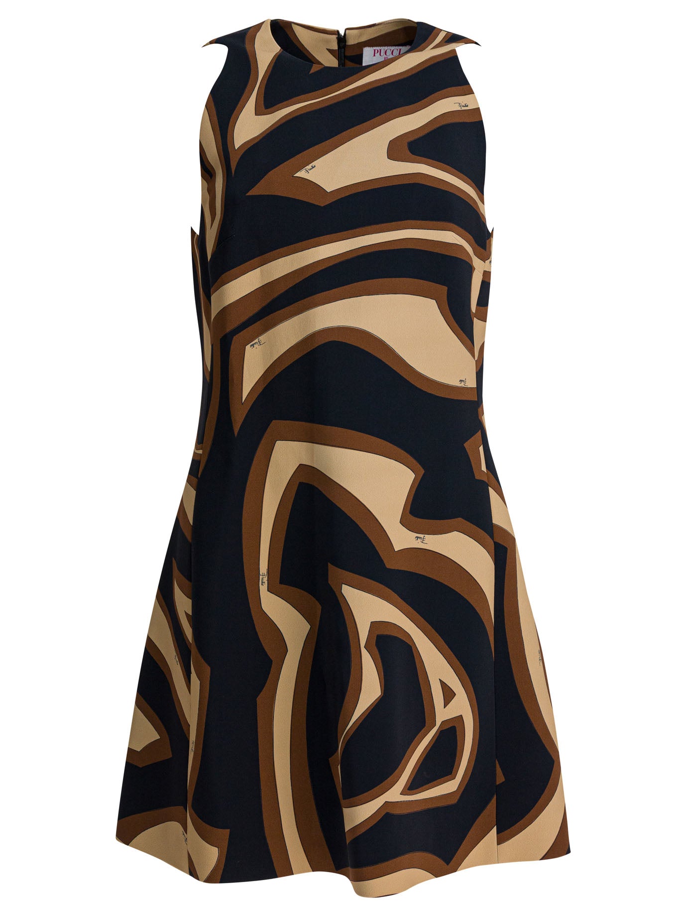 Labirinto print trapeze dress Dresses