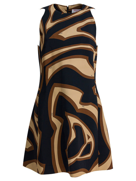 Labirinto print trapeze dress Dresses