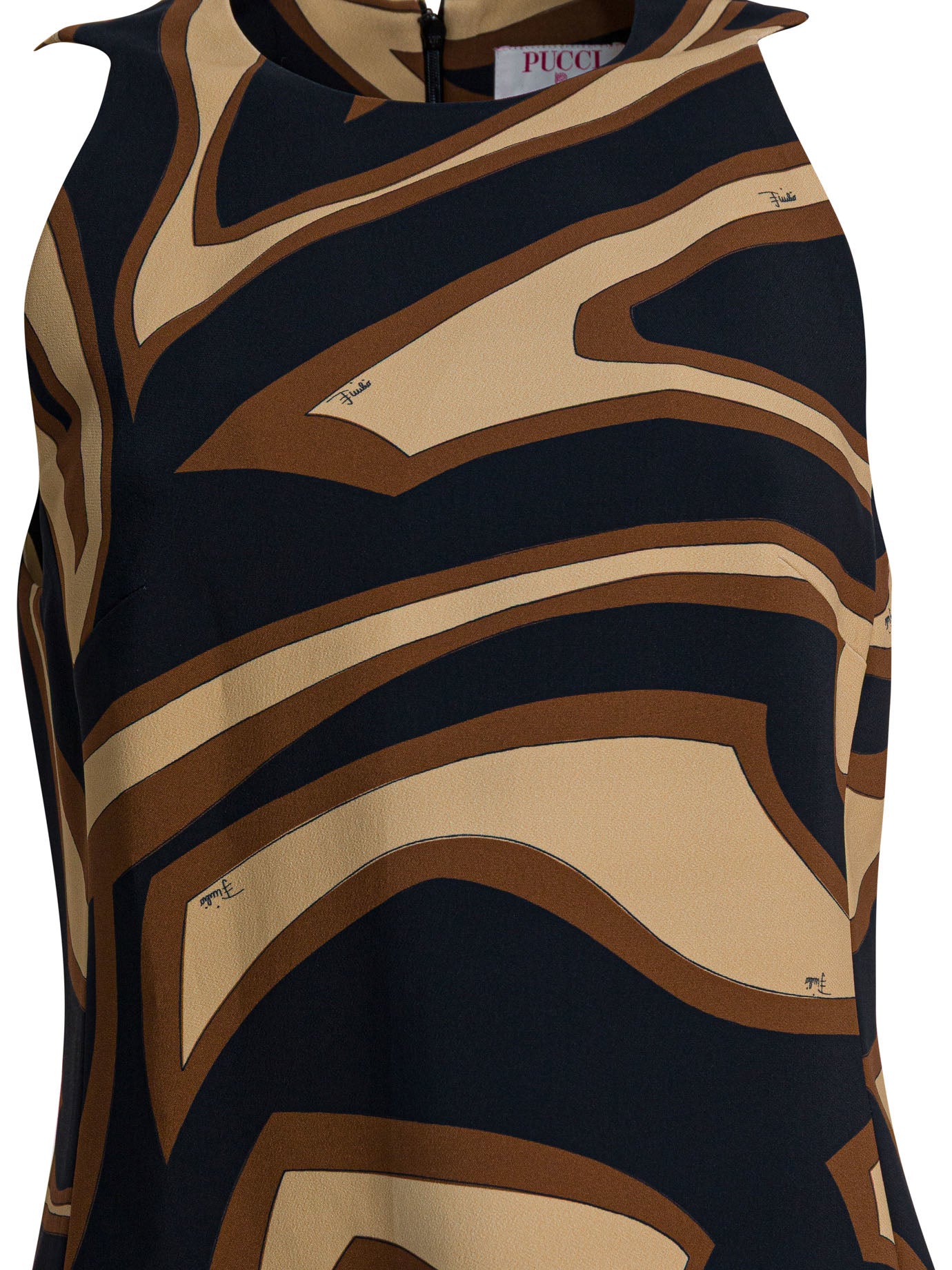 Labirinto print trapeze dress Dresses