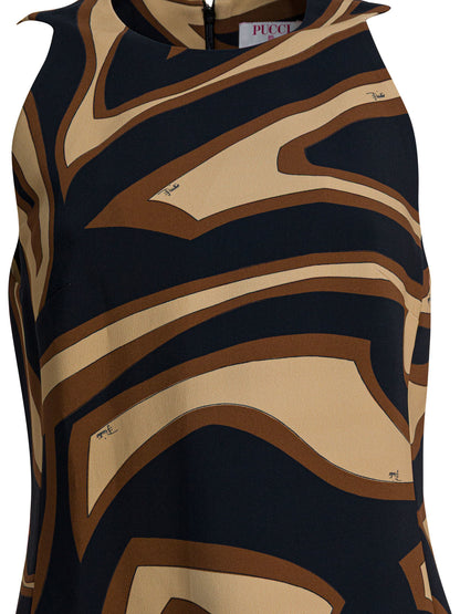 Labirinto print trapeze dress Dresses