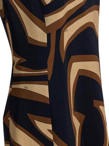 Labirinto print trapeze dress Dresses