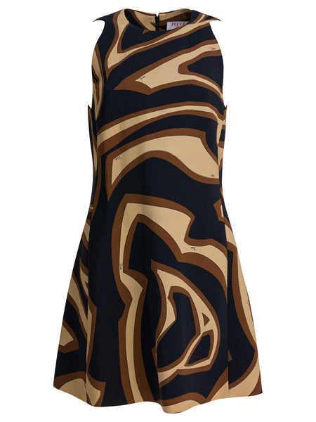 Labirinto print trapeze dress Dresses