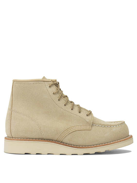 "6'' Moc Toe 3328 Cream Abilen" Lace-up ankle boots Boots and Ankle Boots
