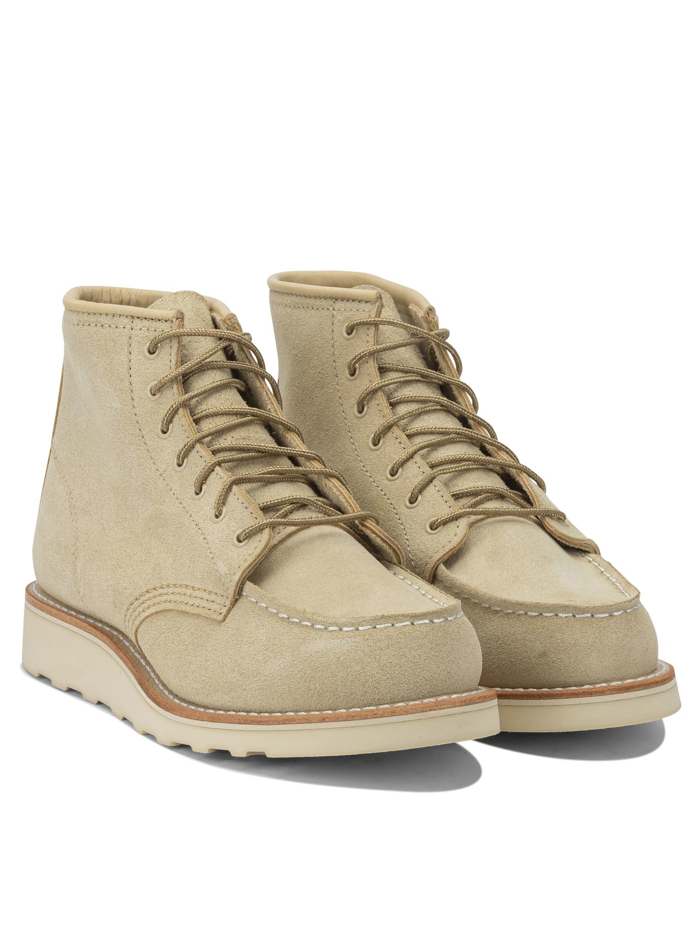 "6'' Moc Toe 3328 Cream Abilen" Lace-up ankle boots Boots and Ankle Boots