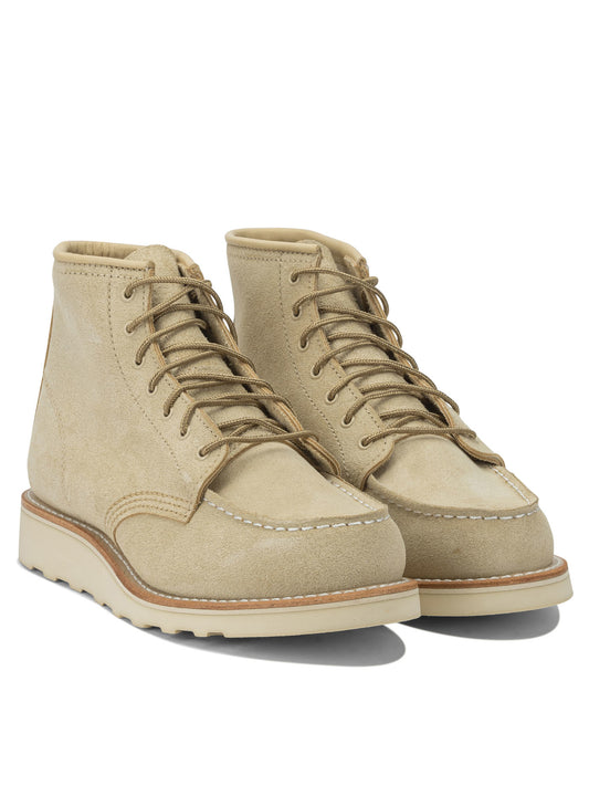 "6'' Moc Toe 3328 Cream Abilen" Lace-up ankle boots Boots and Ankle Boots