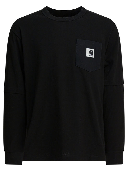 "Sacai x Carhartt WIP" crewneck t-shirt T-shirts
