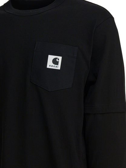 "Sacai x Carhartt WIP" crewneck t-shirt T-shirts