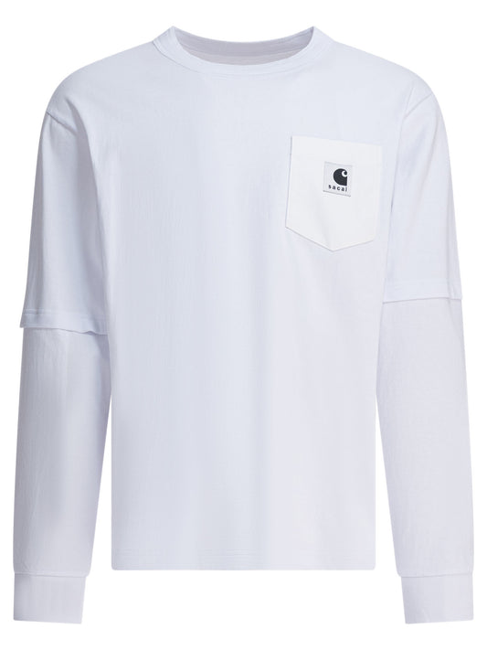 "Sacai x Carhartt WIP" crewneck t-shirt T-shirts