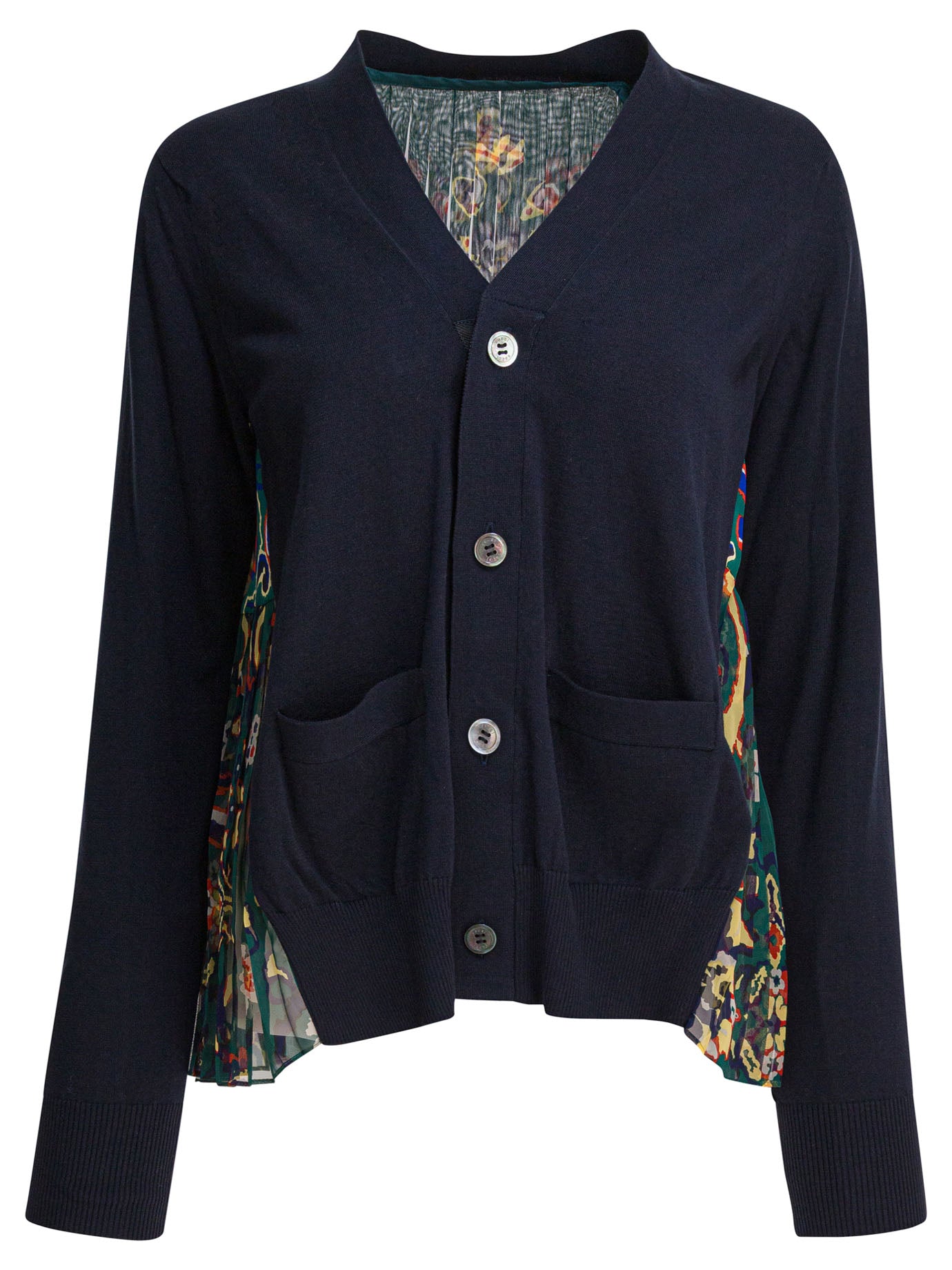 Cardigan with floral print Knitwear