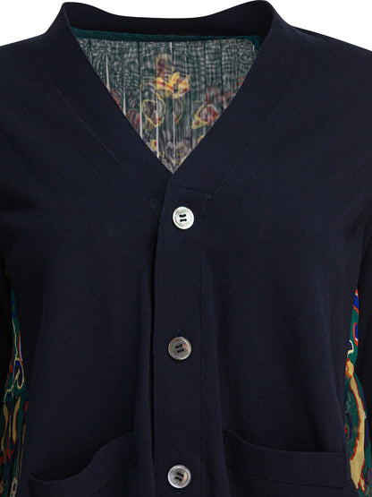 Cardigan with floral print Knitwear