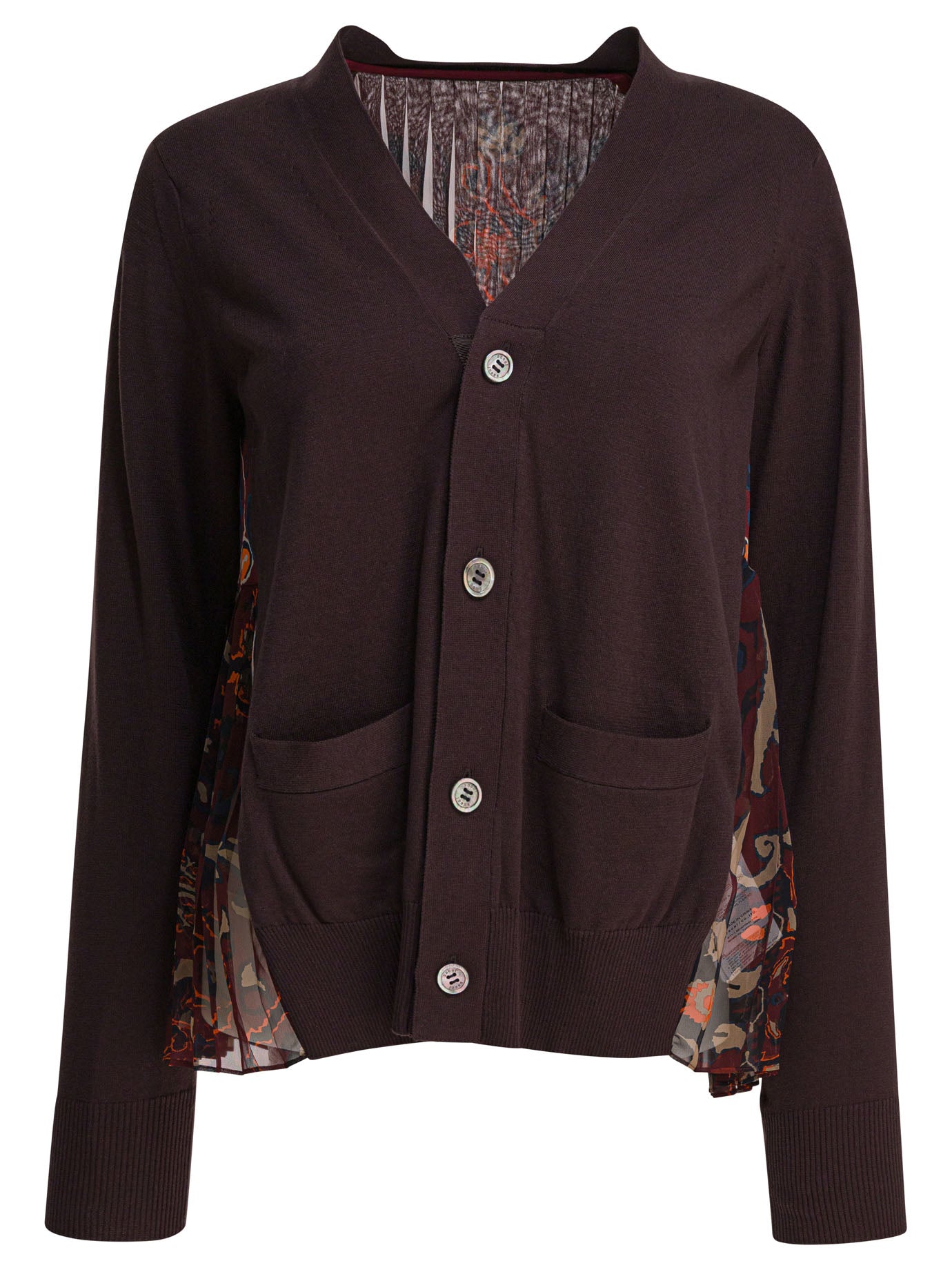 Cardigan with floral print Knitwear