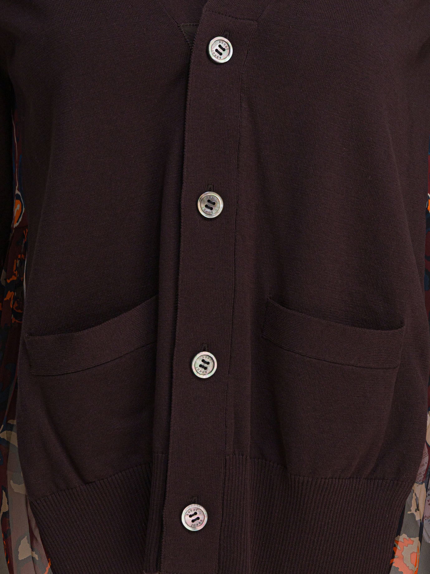 Cardigan with floral print Knitwear