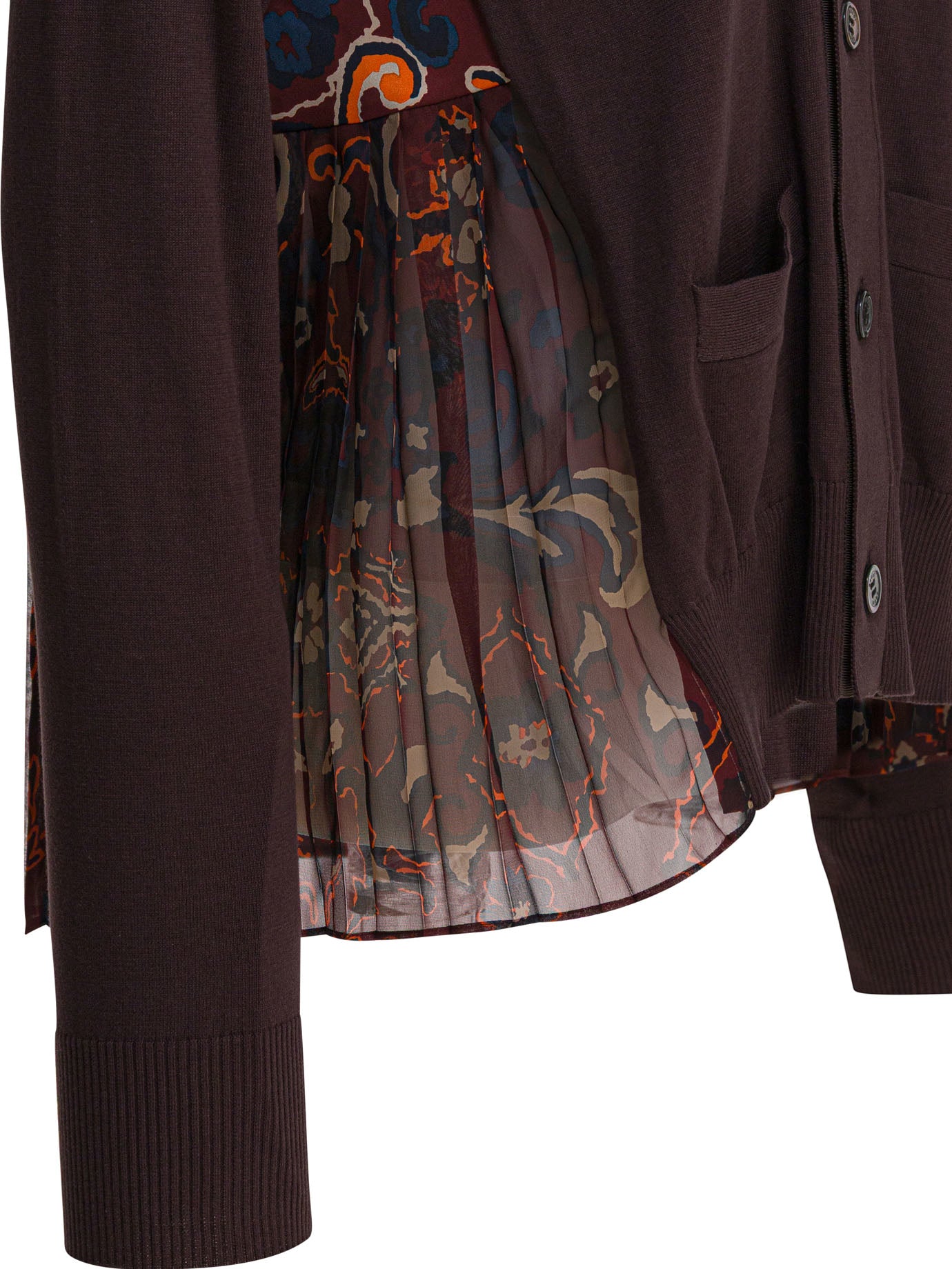 Cardigan with floral print Knitwear