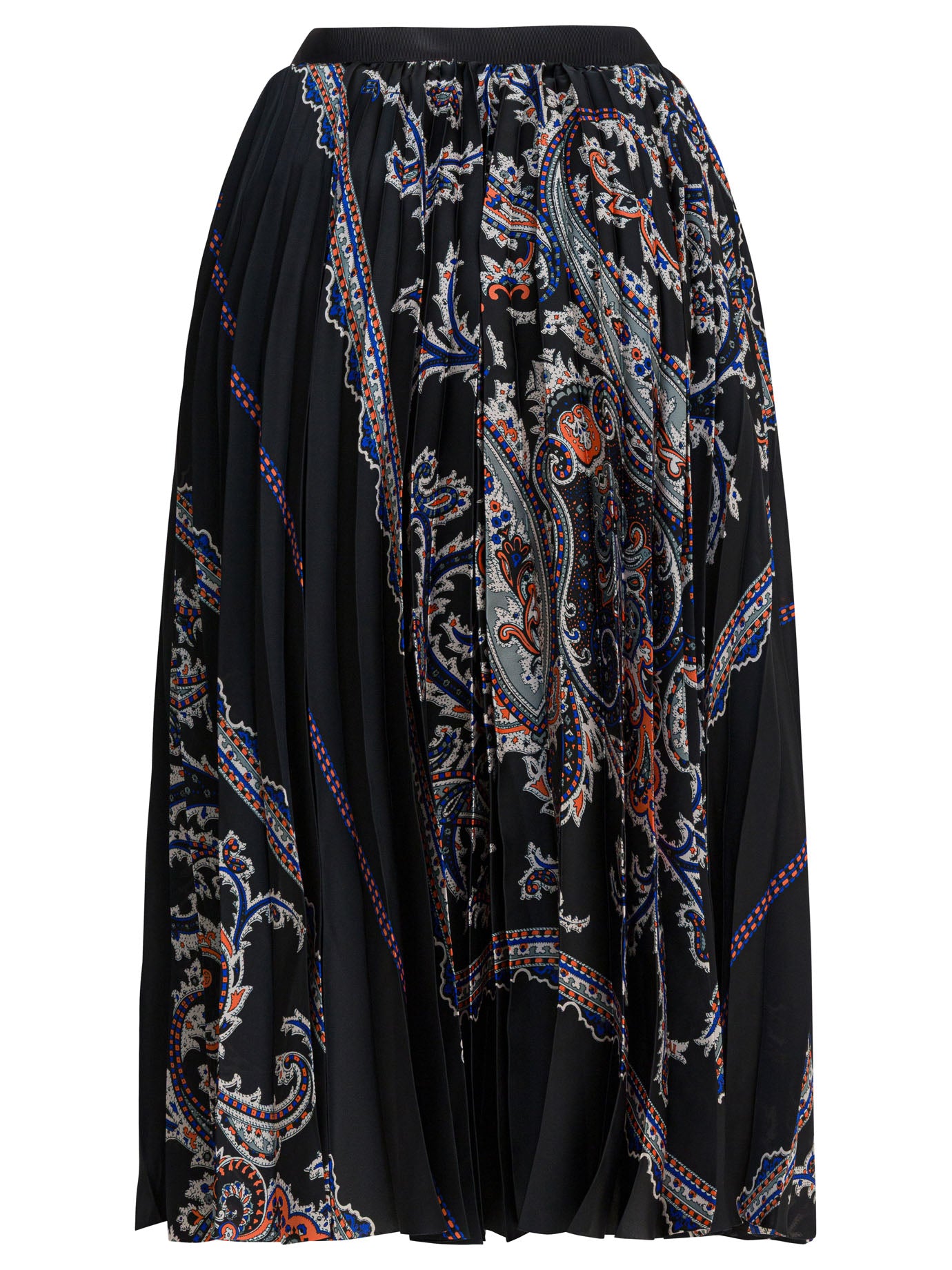 Pleated skirt with paisley print Skirts