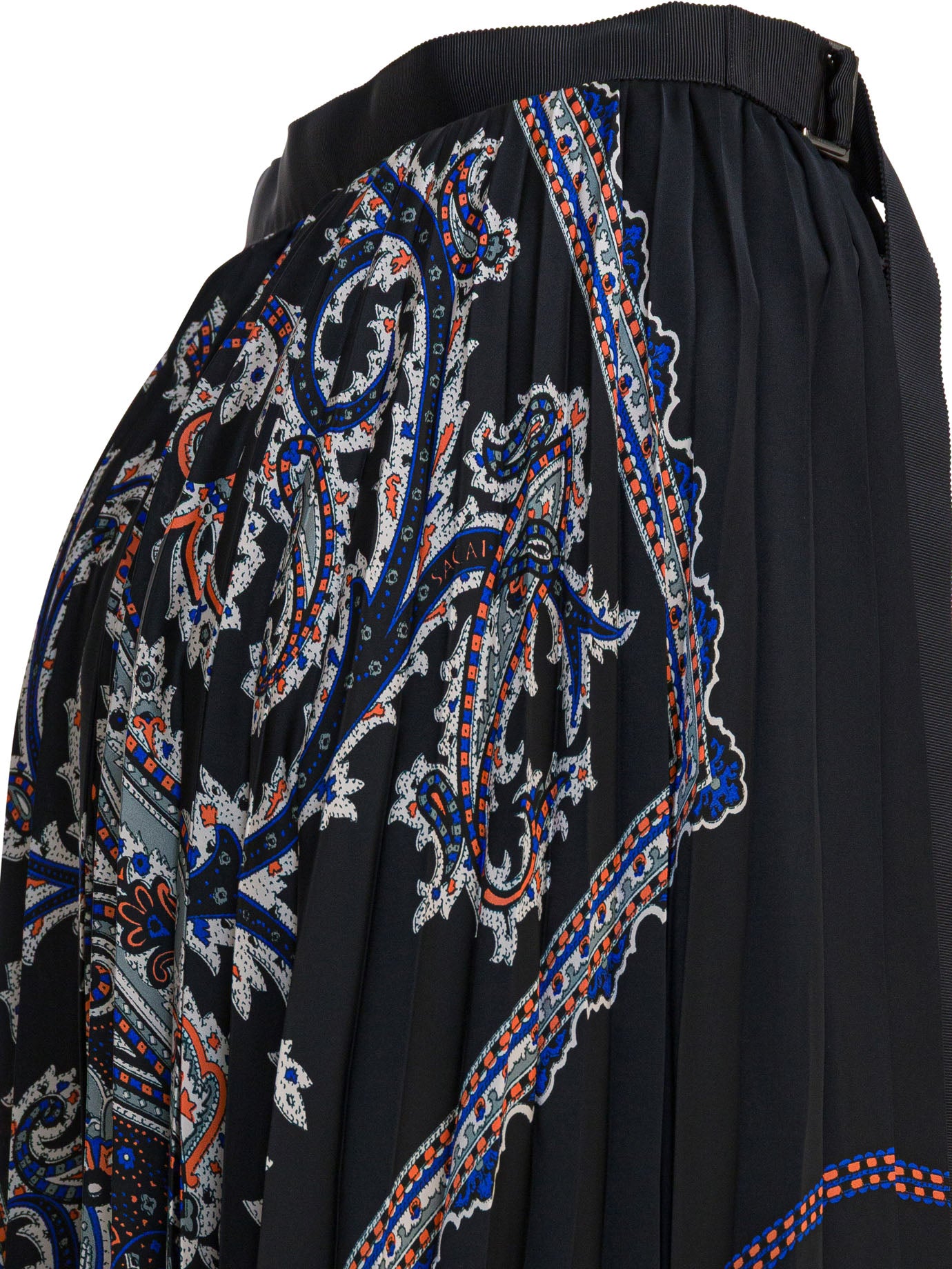 Pleated skirt with paisley print Skirts
