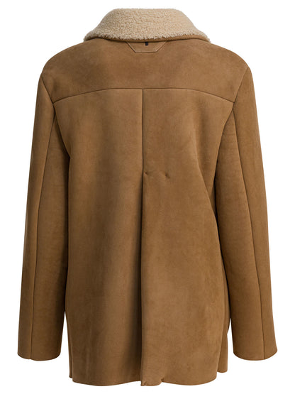 Balzer shearling suede leather jacket Jackets and Coats