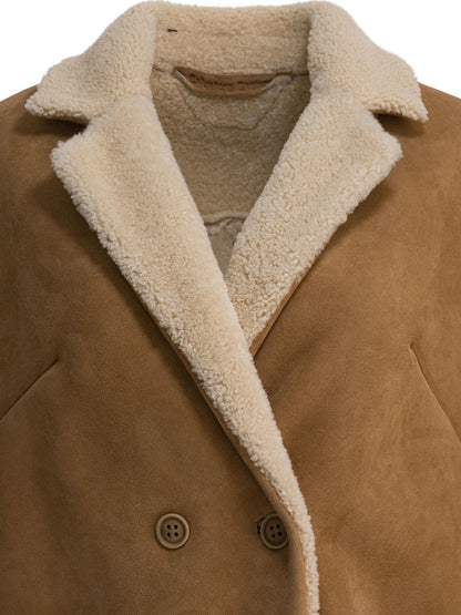 Balzer shearling suede leather jacket Jackets and Coats