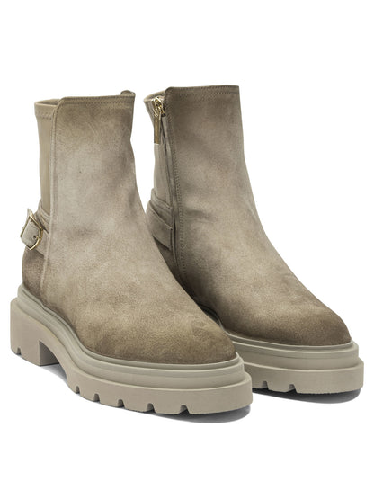 Suede ankle boots with zipper Boots and Ankle Boots
