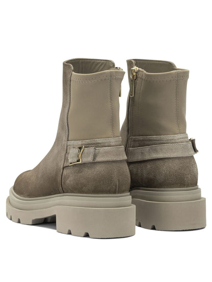 Suede ankle boots with zipper Boots and Ankle Boots