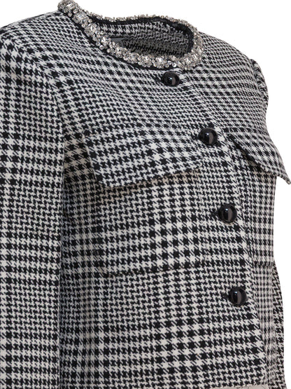 Houndstooth blazer Jackets and Coats