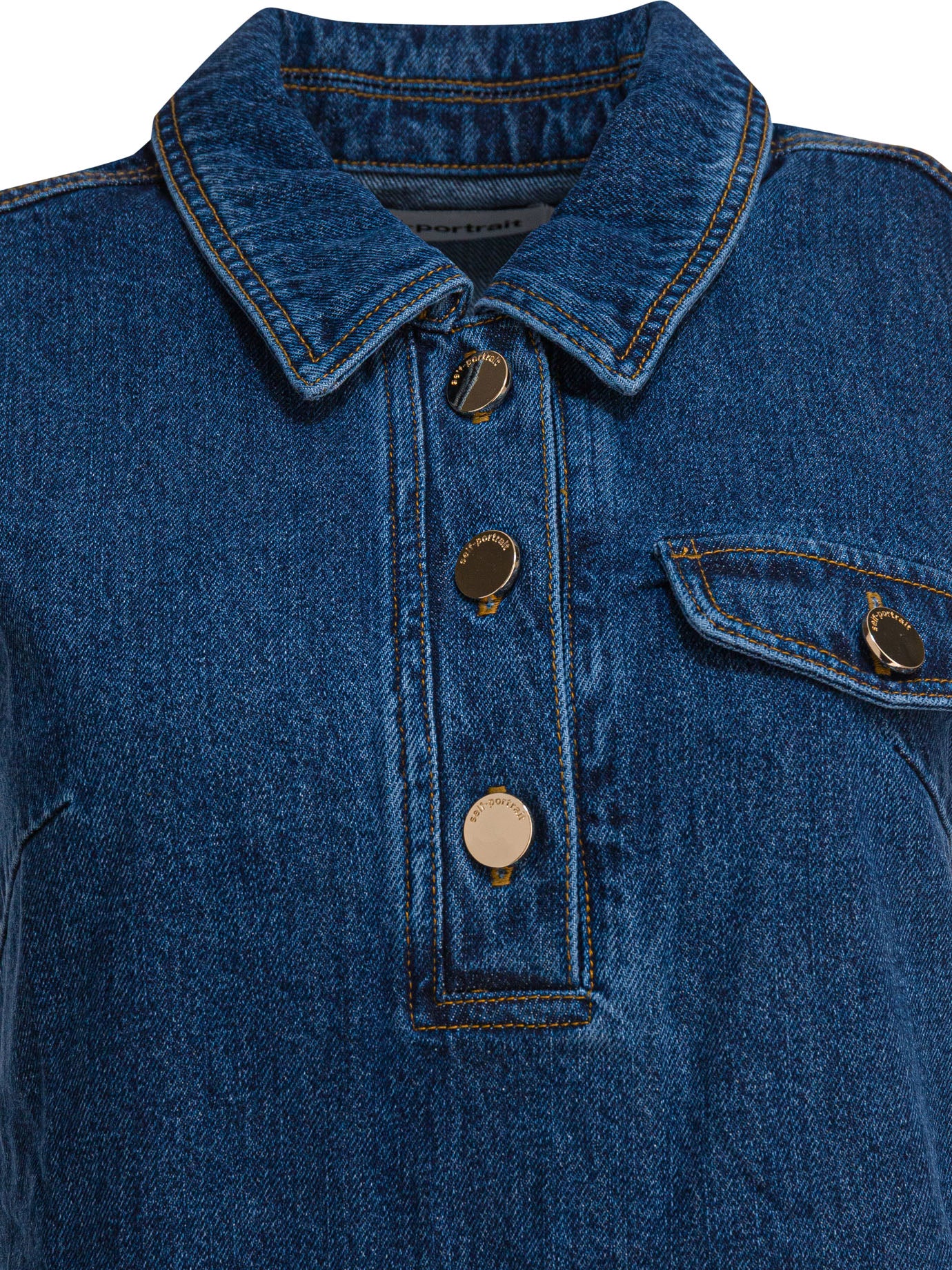 Short denim dress Dresses