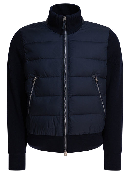 Nylon and wool short down jacket Jackets and Coats