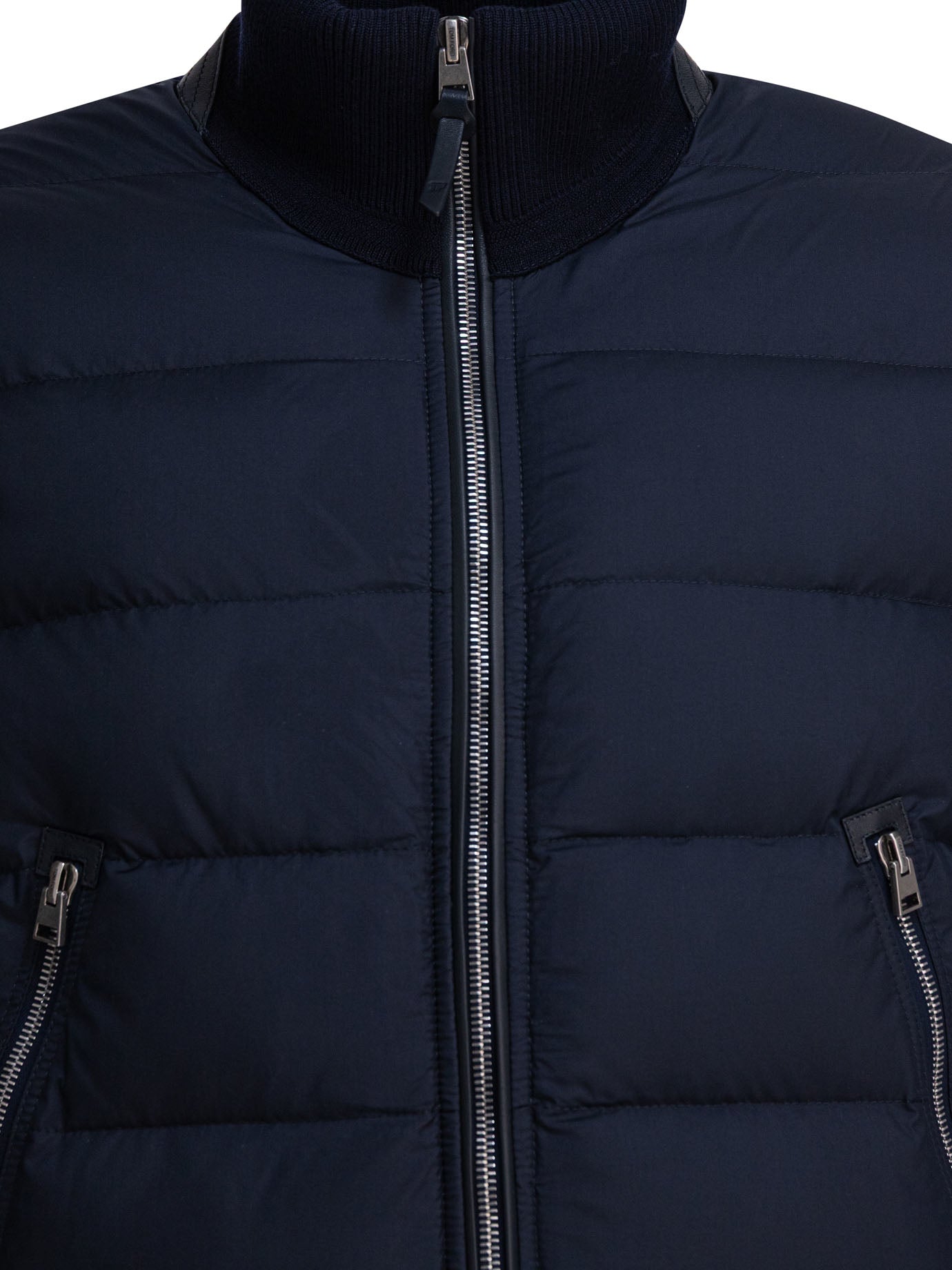 Nylon and wool short down jacket Jackets and Coats