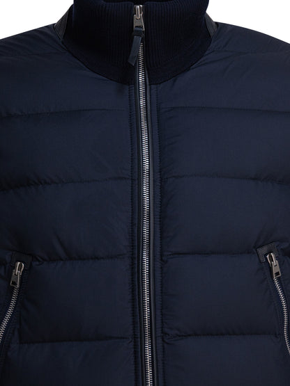 Nylon and wool short down jacket Jackets and Coats