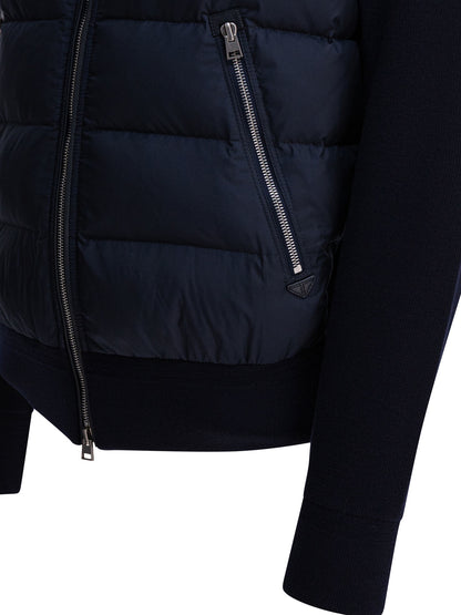 Nylon and wool short down jacket Jackets and Coats