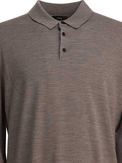 Wool and cashmere polo shirt Polo shirts