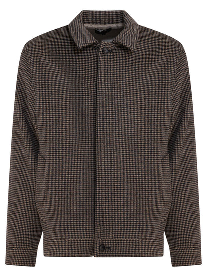 Houndstooth overshirt jacket Jackets and Coats