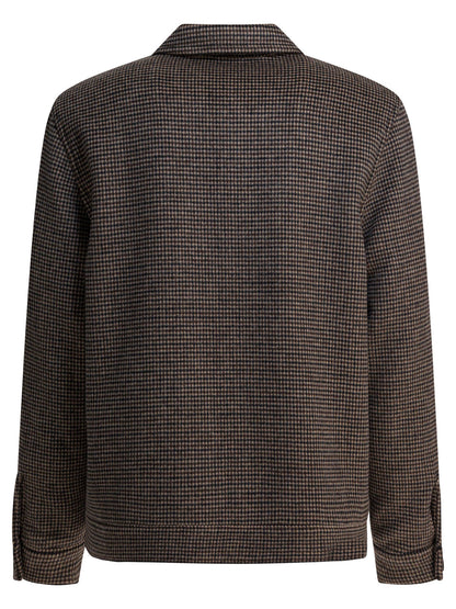 Houndstooth overshirt jacket Jackets and Coats