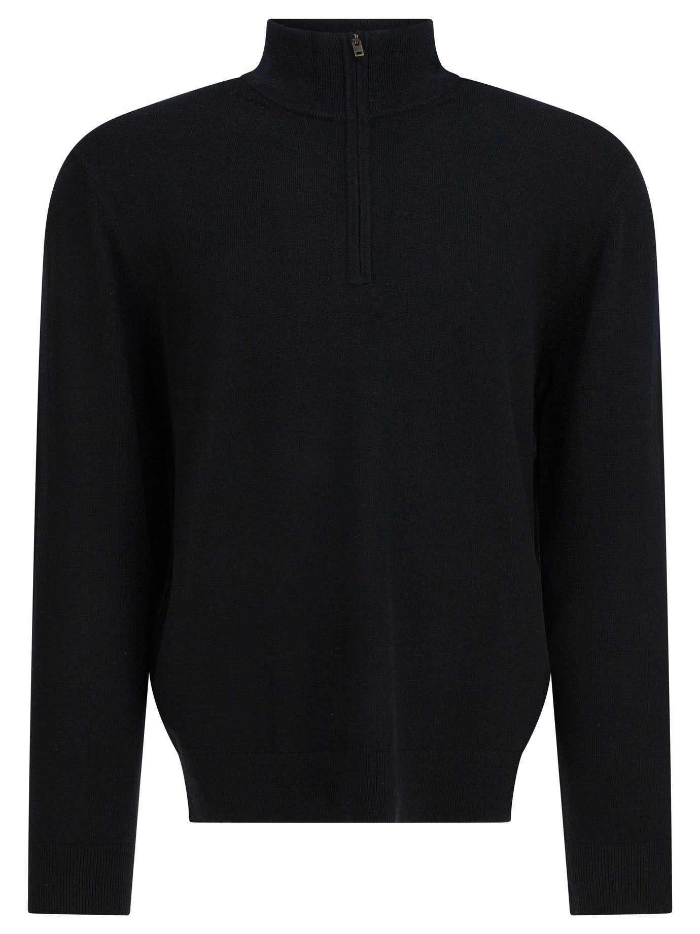 Cashmere sweater with half zipper Knitwear