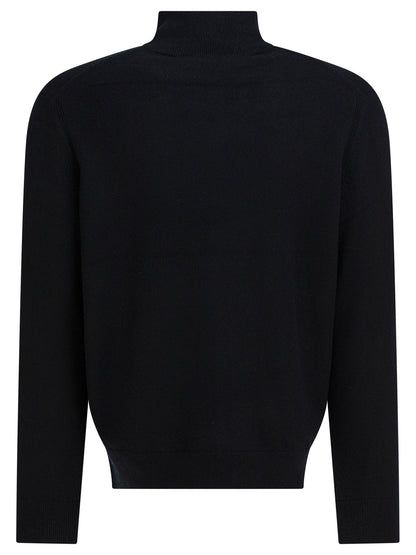 Cashmere sweater with half zipper Knitwear