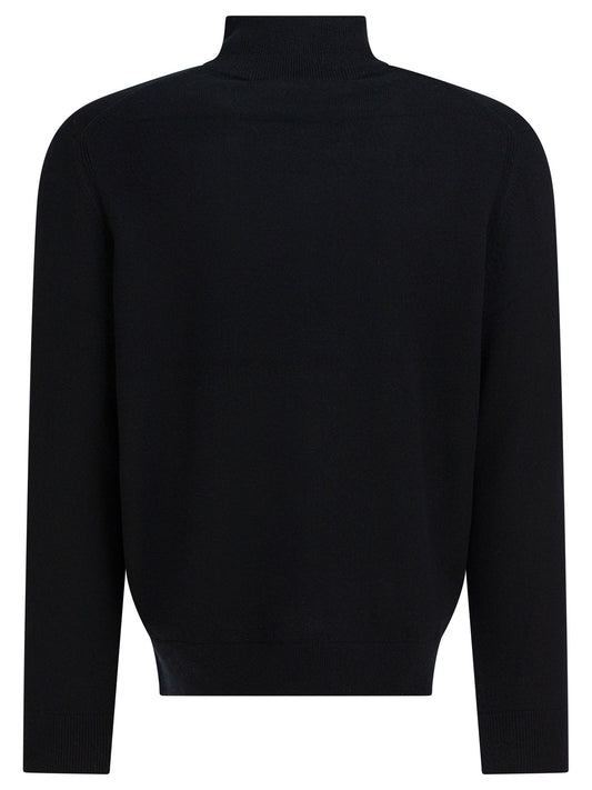 Cashmere sweater with half zipper Knitwear