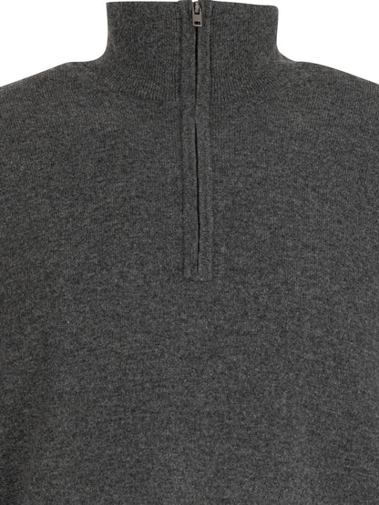 Cashmere sweater with half zipper Knitwear