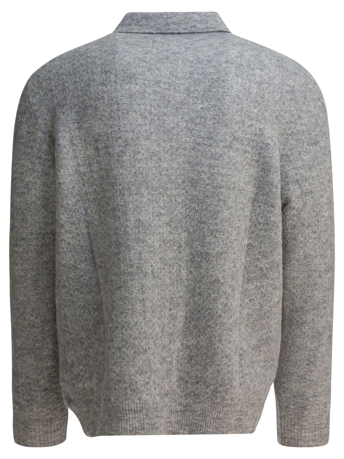 "Alfie" alpaca-blend polo sweater Knitwear