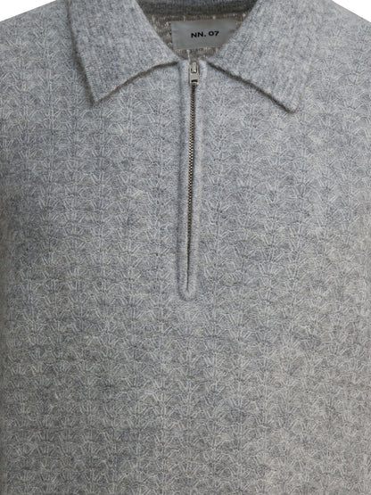 "Alfie" alpaca-blend polo sweater Knitwear