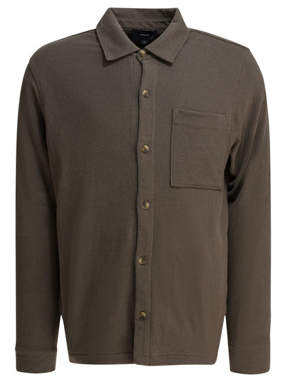 Cotton suede overshirt jacket Jackets and Coats
