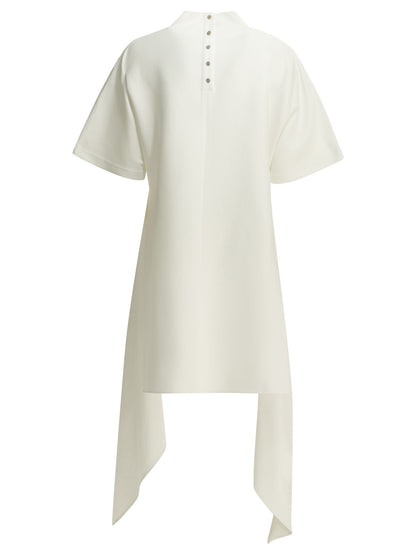 Asymmetrical mock neck T-shirt T-shirts