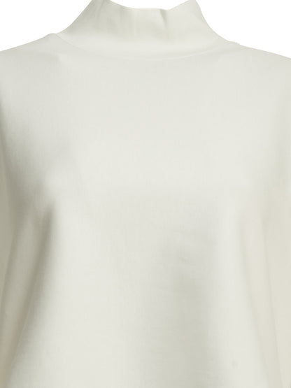 Asymmetrical mock neck T-shirt T-shirts