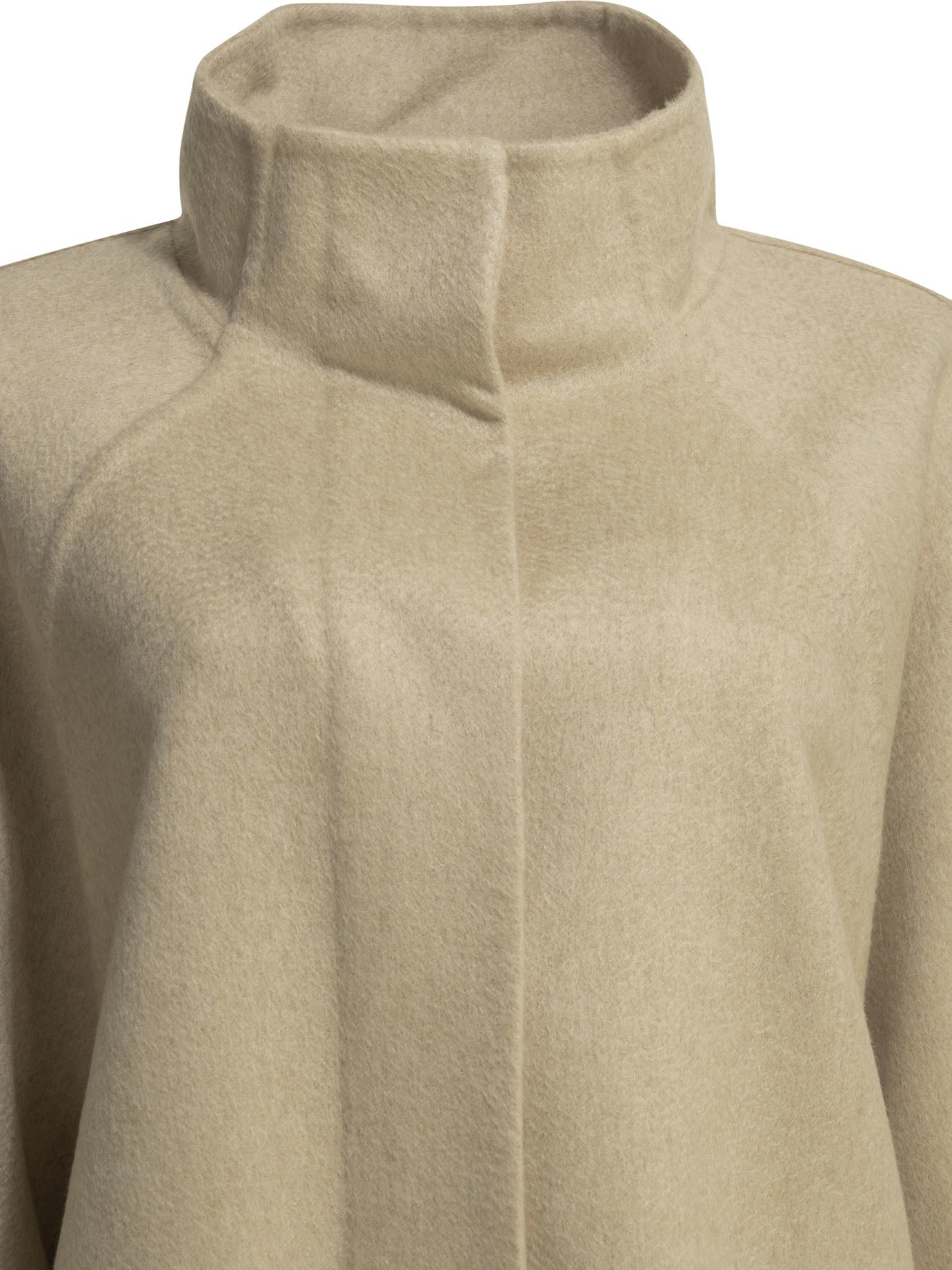 Long asymmetrical cashmere coat Jackets and Coats