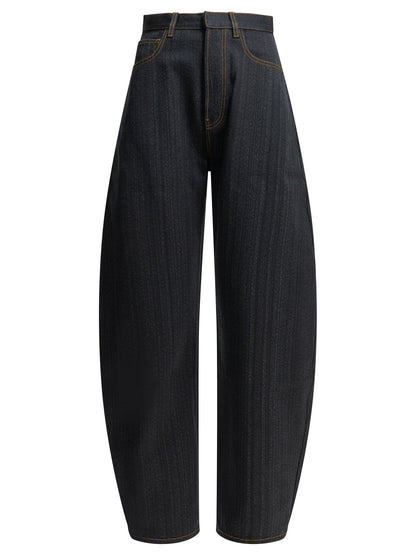 "Round" Wide-Leg Jeans Jeans